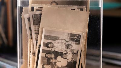 Hazem Harb collects original archival material from Palestine’s past, such as old photographs. Reem Mohammed / The National