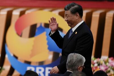 Chinese President Xi Jinping delivered the opening speech of the forum, marking 10 years of China's belt and road strategy. Photo: AP