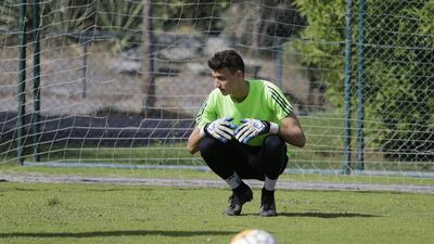 Jassem Koleilat, a 16-year-old Czech/Lebanese national who attends Dubai’s Lycee Francais Internationale Georges Pompidou, shows his skills in training. The teenager has signed with Ligue 2 club Stade Lavallois to pursue his professional dream. Jeffrey E Biteng / The National