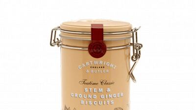 Cartwright & Butler stem & ground ginger biscuits, Dh69, Jones the Grocer. Photo: Jones the Grocer