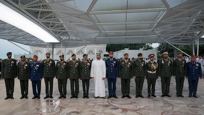 Sheikh Mohamed bin Zayed stands shoulder-to-shoulder with the UAE Armed Forces. Hamad Al Kaabi/Ministry of Presidential Affairs