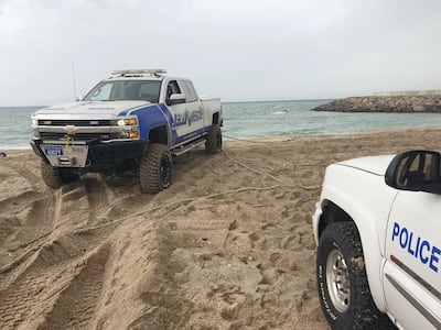 Police tried to salvage the boat but said it was inoperable. Courtesy: RAK Police