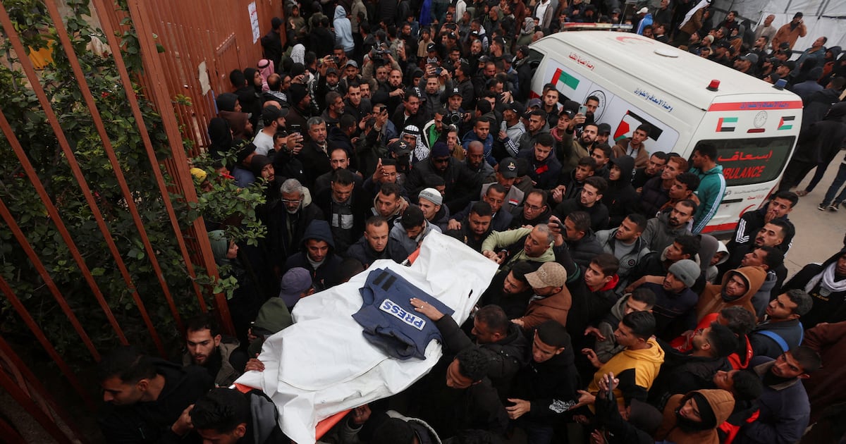 Israel Kills 11 Palestinians, Including Three Journalists, in Gaza Strike