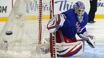 Henrik Lundqvist will be a centrepiece for the New York Rangers for many seasons to come after signing a sven-year contract extension. Bruce Bennett / Getty Images