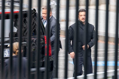Ukrainian President Volodymyr Zelenskyy arrives at the White House for a meeting with US President Donald Trump on July 28. EPA