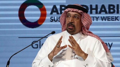 Khalid Al Falih said the first bids for the renewable energy goal would be launching in the next few weeks. AFP