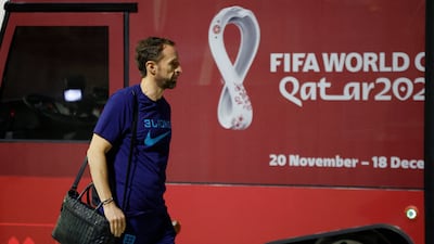 England manager Gareth Southgate arrives in Doha on November 15 ahead of the World Cup. Reuters