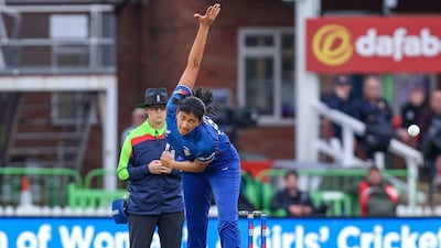 Mahika Gaur missed out on England selection for the T20 World Cup due to injury. Alamy Live News