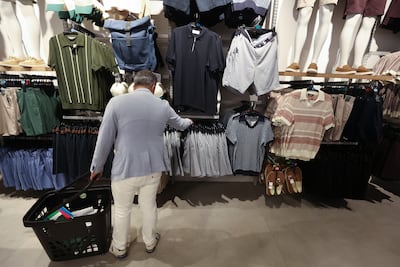 Men's shirts start from Dh55 at Primark Dubai. Chris Whiteoak / The National