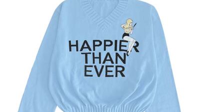 'Happier than ever' jumper, Dh367.