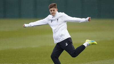 Liverpool’s Adam Lallana during training. Action Images via Reuters / Carl Recine