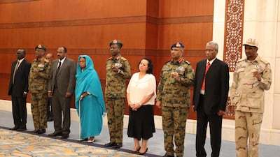 Sudan's newly formed transitional Council includes two women. EPA