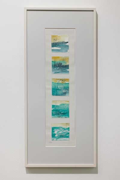 Scene 4, 1993; scratch and watercolour on paper. Photo: Mohammed Kazem and Gallery Isabelle