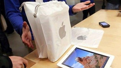 The tablet - unofficially dubbed the "iPad 3" - works on a different frequency from the new 4G networks in markets such as the UAE and Saudi Arabia. Reuters