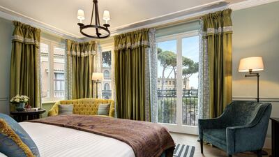 Despite being in the heart of the city where space is at a premium, some suites have two balconies.