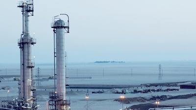 Above, production facilities of Wintershall in the Libyan desert. Wintershall stopped oil production in Libya in 2011 due to the security situation in the violence-hit country. AFP