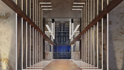 A rendering of the Ling Ling skywalk in Atlantis The Royal.