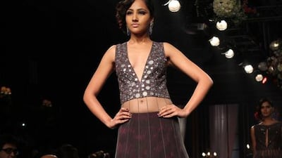 When it comes to this festive show, he’s summoned up all the seasonal looks from summer to India Couture Week pieces to Lakmé Fashion Week’s grand finale.