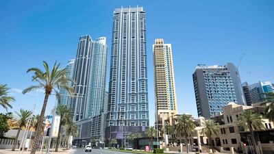 Apartment prices in Downtown Dubai fell 14.9 per cent in November year-on-year, according to ValuStrat. Courtesy of Emaar