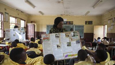 Joy Mathebula, 22, teaches the importance of conservation through the Bush Babies programme to communities around the Kruger National Park.