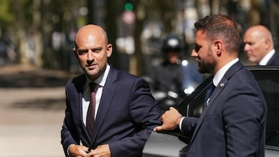 Jean-Noel Barrot, France's Minister for Europe and Foreign Affairs, in Paris, on August 25. AFP