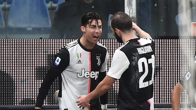 Cristiano Ronaldo celebrates his winning goal. EPA