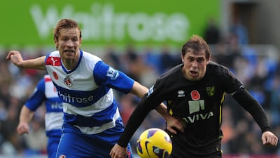 Reading stopper Kaspars Gorkss followed up his goal last weekend with a resolute performance in the heart of the Royals' defence this time out. Carl Court/AFP