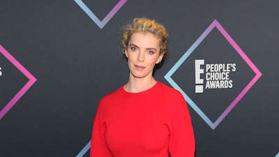 Betty Gilpin in an Esteban Cortazar design. Photo / AFP