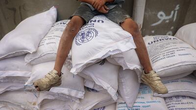 UNRWA is crucial to efforts to move aid into the Gaza Strip as the war rages. AFP