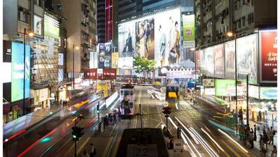 Top, tents set up by pro-democracy protesters in Causeway Bay in Hong Kong on December 13, 2014, and bottom, the same location on September 16, 2015. Reuters