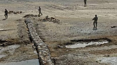 The US has committed $62 billion to rebuilding Iraq and $72 billion for Afghanistan. Above is the site of a canal project in Afghanistan's Zabul province.