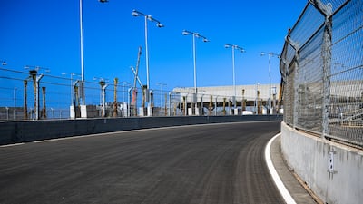 Finishing touches are being applied to the Jeddah Corniche Circuit.