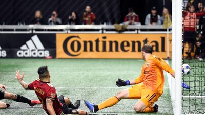 Atlanta United's Franco Escobar put his side 2-0 up. Reuters