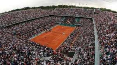 The Philippe Chatrier court at Roland Garros.