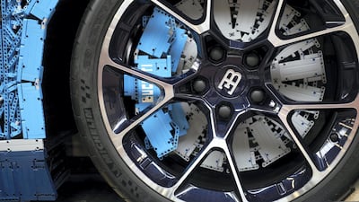 The Lego version has the same wheels as a 'real' Chrion. Bugatti Automobiles SAS