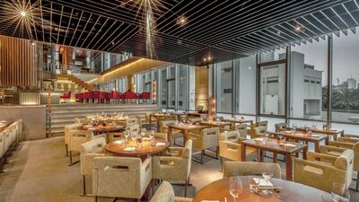 The dining room at Zuma in Dubai. Courtesy Zuma Dubai
