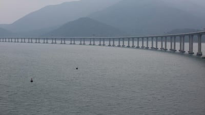 A general view of the Hong Kong Zhuhai Macau Bridge, Hong Kong, China. EPA