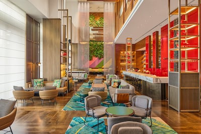 The colourful Woobar serves afternoon tea with a twist. Photo: W Taipei