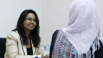 Dr Tabassum Inamdar, a homoeopathy specialist at the Sultan Al Olama Medical Centre in Dubai, says there remains a lack of awareness about homeopathy, despite growing interest from patients. Pawan Singh / The National