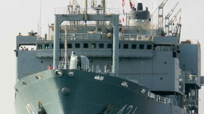 No casualties were reported after the ship sank. AFP