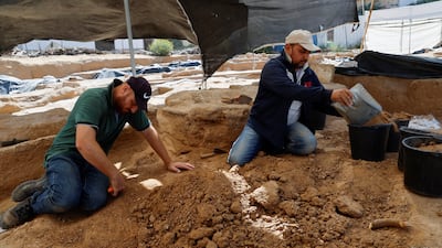 Palestinians uncover a Roman-era cemetery in Gaza. Reuters