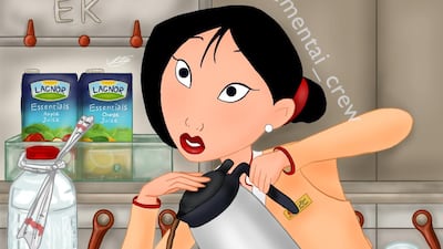 Mulan whips up a cuppa for a passenger. Courtesy of Mentai_crew