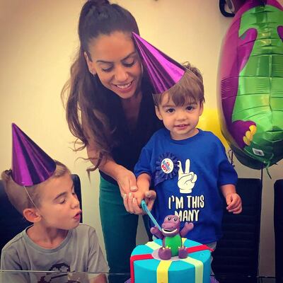 Party planner Sophie Bogdis threw her son a birthday party while the family was self-isolating