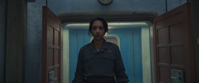 Alexandria Riley as IT chief Camille Sims in Silo. Photo: Apple TV