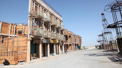 Set of Tiger Zinda Hai (shops) at twofour54's Kizad backlot. Courtesy twofour54