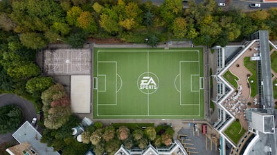The Electronic Arts office and studio complex, in Burnaby, Canada, comes complete with a soccer pitch. AP
