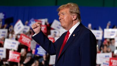 Donald Trump solidifies his lead in the Republican presidential race with resounding wins in Michigan and Missouri. AP