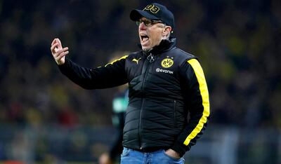 Borussia Dortmund's interim manager Peter Stoger. Friedemann Vogel / EPA