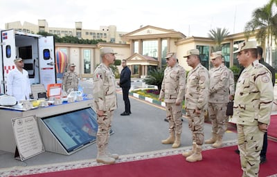 Lt Gen Ashraf Zaher, Defence Minister and Commander-in-Chief of the Armed Forces, inspects combat readiness in the Central Military Region and shares iftar with troops. Photo: Facebook