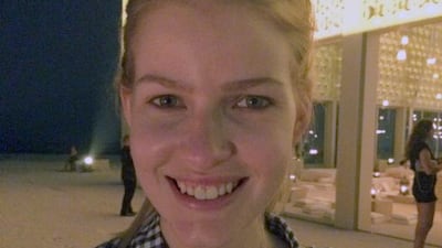 The model Louise Parker after the Chanel Cruise Collection 2014/2015 event on The Island in Dubai. Rebecca McLaughlin-Duane / The National